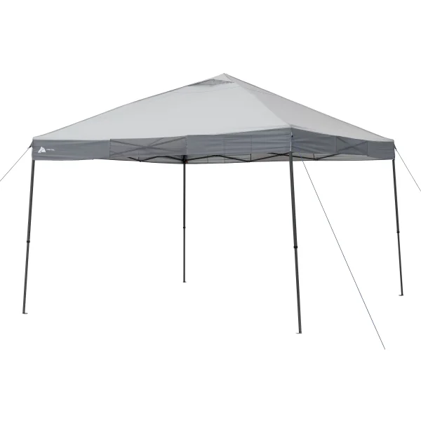 Ozark Trail 12' x 12' Instant Straight Leg Canopy for Camping - Gray - MadeInUSA
