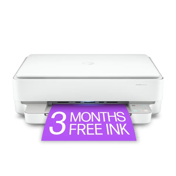 HP ENVY 6052e All-in-One Wireless Color Inkjet Photo Printer with 3 Months Instant Ink Incl with HP+ - MadeInUSA