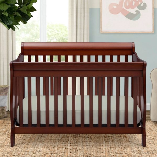 Delta Children Canton 4- in-1 Convertible Crib Grey - MadeInUSA - Image 5