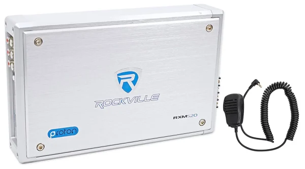 Rockville RXM-S20 Micro Marine/ATV Amplifier 1600w Max 4 Channel 4x100w - MadeInUSA