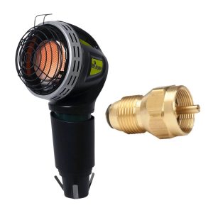 Mr. Heater 4,000 BTU MH4GC Golf Cart Heater & MR.HEATER Refill Adapter - MadeInUSA