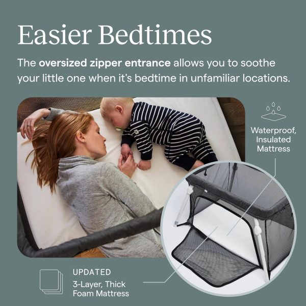 Lotus Travel Crib - Backpack Portable, Lightweight, Easy to Pack Play-Yard - MadeInUSA - Image 10