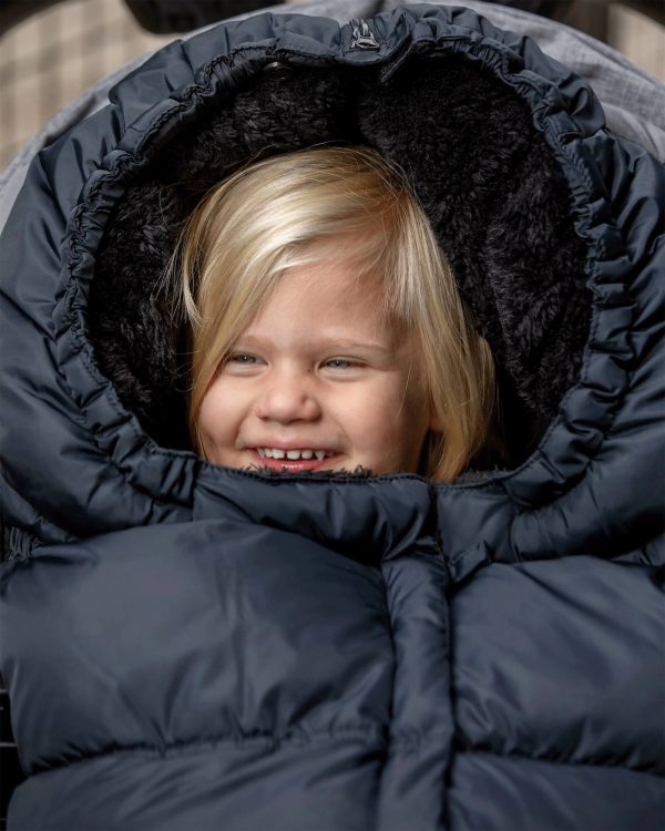 7AM Enfant Blanket 212 Evolution Footmuff - Black Plush - MadeInUSA - Image 8