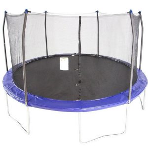 Skywalker 15' Round Trampoline with Safety Enclosure - Blue - MadeInUSA