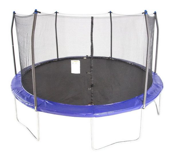 Skywalker 15' Round Trampoline with Safety Enclosure - Blue - MadeInUSA