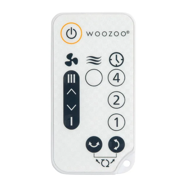 Woozoo SC15T Remote Controlled Compact Globe Oscillating Circulating Fan, White - MadeInUSA - Image 8