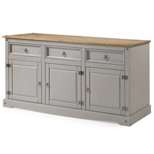 Wood Buffet Sideboard Corona Gray | Furniture Dash COG917 - MadeInUSA
