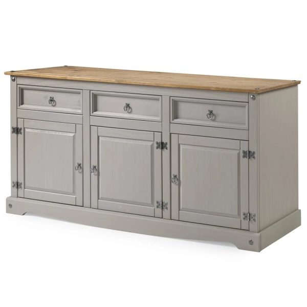 Wood Buffet Sideboard Corona Gray | Furniture Dash COG917 - MadeInUSA