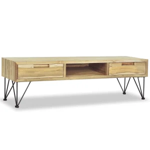 Tomshoo TV Cabinet 47.2"x13.8"x13.8"Solid Teak - MadeInUSA