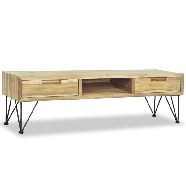 Tomshoo TV Cabinet 47.2"x13.8"x13.8"Solid Teak - MadeInUSA