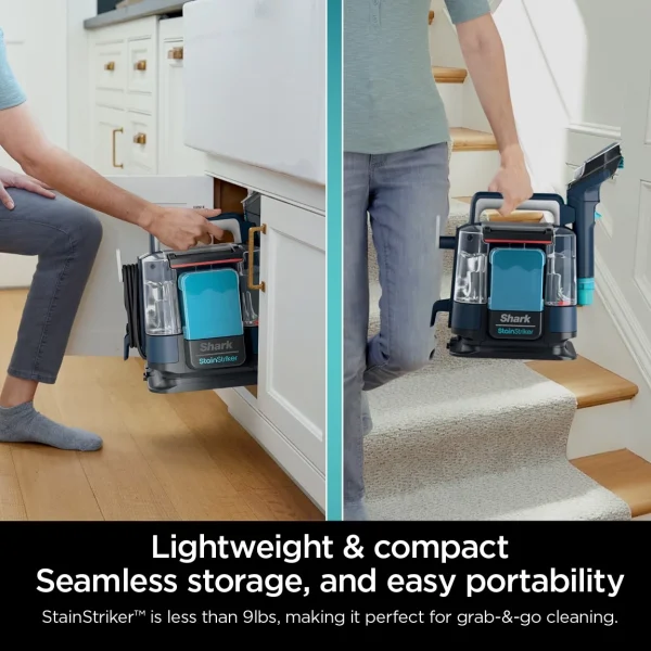 Shark StainStriker Portable Carpet & Upholstery Cleaner, for Use on Carpets, Area Rugs, Couches, Upholstery, Cars & More, Navy, PX200 - MadeInUSA - Image 7