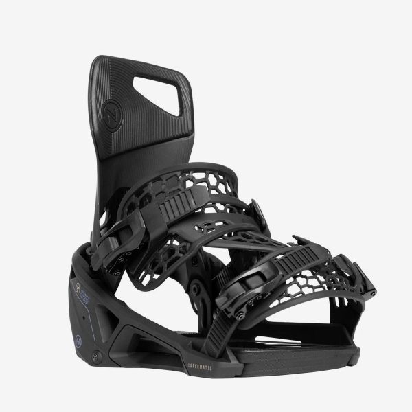 Nidecker Supermatic Snowboard Bindings 2024 M White - MadeInUSA - Image 8