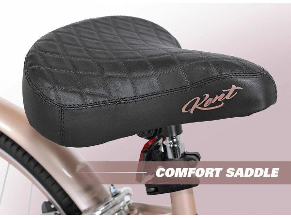 Kent 26 in. Bayside Women's Cruiser Bike, Rose Gold - MadeInUSA - Image 2