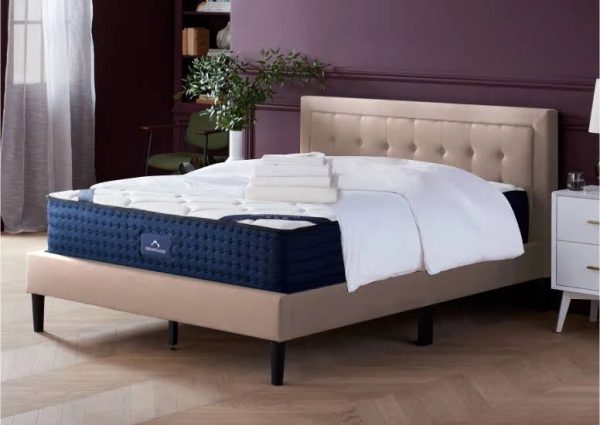 Bed Frame with Upholstered Button Tufted Headboard | Twin size, Linen by Nectar Mattress | Compare to Saatva, Purple, and Casper - MadeInUSA - Image 8