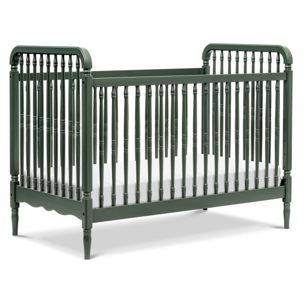 Namesake Liberty 3-in-1 Convertible Spindle Crib with Toddler Bed Conversion Kit - Honey - MadeInUSA - Image 3