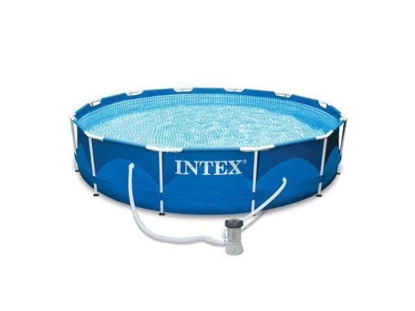 Intex 12' x 30" Metal Frame Above Ground Pool Filter Cover & Maintenance Kit - MadeInUSA - Image 2