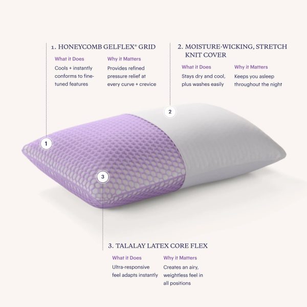 The Purple Harmony Pillow - King Medium - MadeInUSA - Image 11