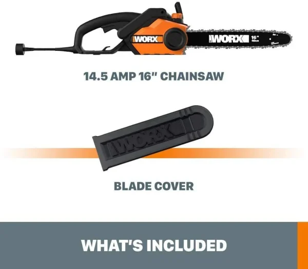 Worx 16 in. 120 V Electric Chainsaw - MadeInUSA - Image 6