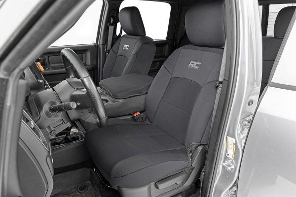 Rough Country 91043 Neoprene Front Rear Seat Covers for 2019-2022 Ram 2500 - MadeInUSA - Image 4