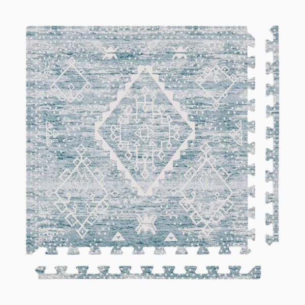 House of Noa Little Nomad Play Mat L Ula in Indigo Size 4x8 - MadeInUSA - Image 6
