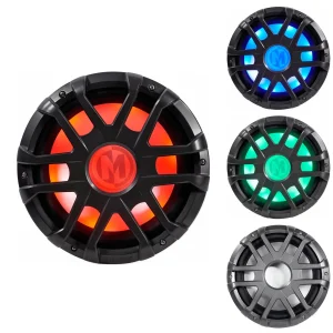 Memphis Audio MXA1044 10 500w LED Marine Subwoofer Sub for Polaris RZR/ATV/UTV - MadeInUSA