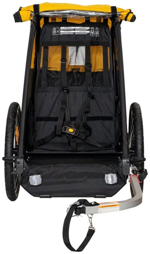 Burley Bee Single Trailer Yellow - MadeInUSA - Image 2