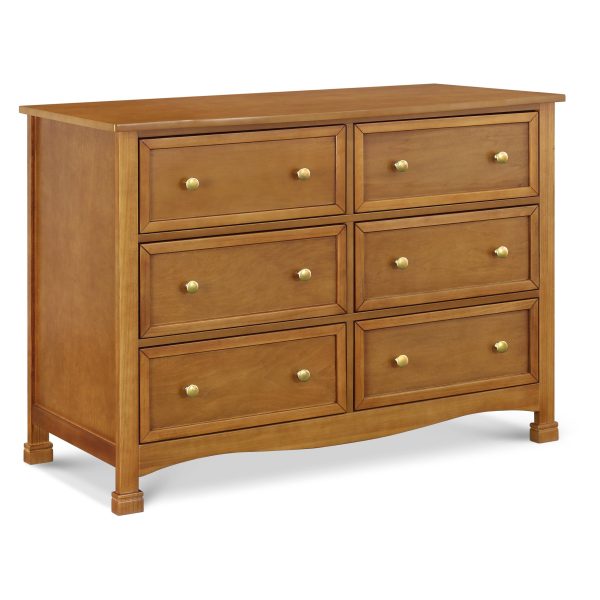 DaVinci Kalani 6 - Drawer Double Wide Dresser - Chestnut - MadeInUSA