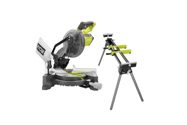 RYOBI Miter Saw TS1144A18MS01G 9 Amp 714 in. Compound Miter Saw with Universal QUICKSTAND - MadeInUSA - Image 8