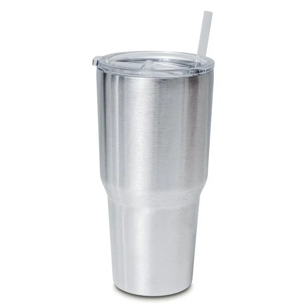 Makerflo Destash 30 oz, 25 Pack Skinny Steel Tumblers, Silver - MadeInUSA