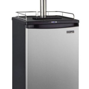 Kegco Z163S Dual Tap Stainless Steel Commercial/Residential Digital Kegerator - 24" Wide - MadeInUSA