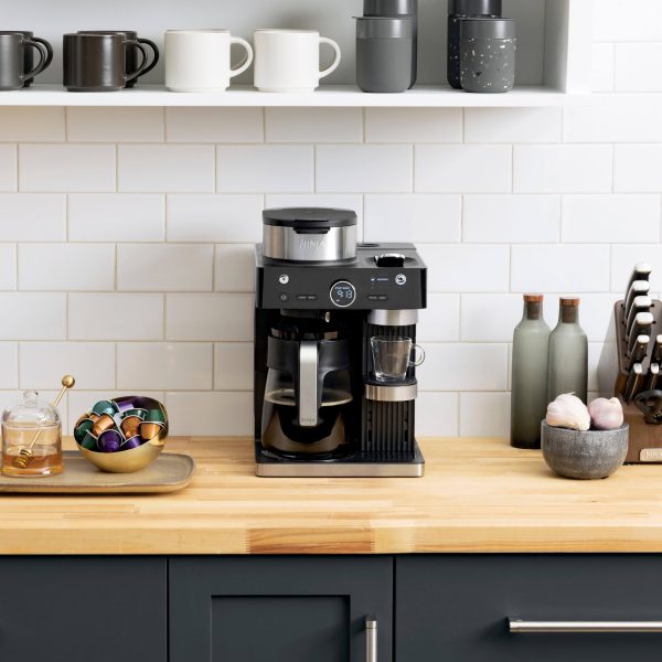 Ninja CFN602 Espresso & Coffee Barista System, Single-Serve Coffee & Nespresso Capsule Compatible, 12-Cup Carafe, Built-In Frother, Black - MadeInUSA - Image 4