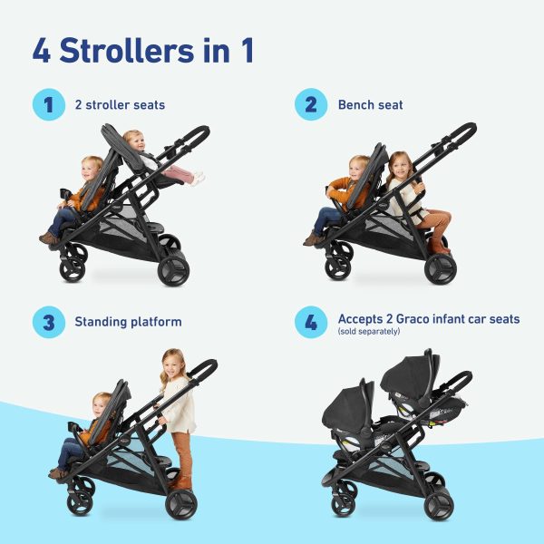 Graco - Ready2Grow 2.0 Double Stroller Rafa - MadeInUSA - Image 8