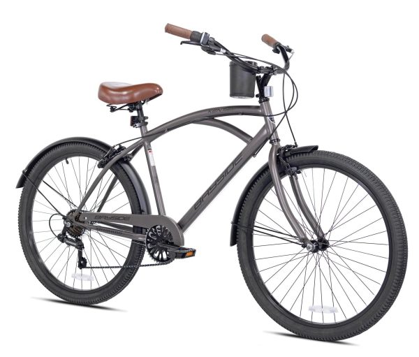 Kent 26 in. Bayside Men's Cruiser Bike, Satin Cocoa - MadeInUSA