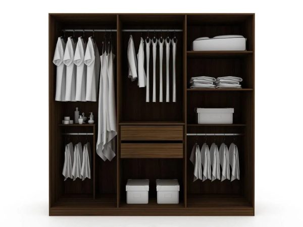 Manhattan Comfort Tatiana Midnight Blue Gramercy Wardrobe Armoire Closet - MadeInUSA - Image 9