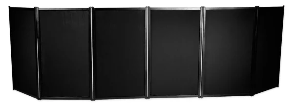 Rockville RFAAC DJ Event Facade 6-Panel Light Metal Frame Booth+Travel Bag+Scrim - MadeInUSA - Image 2