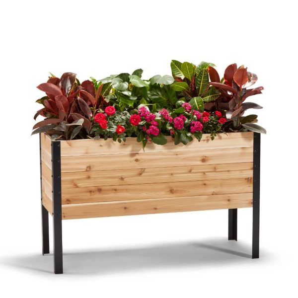 Cedar Planters 18" x 48" Raised Garden Bed - MadeInUSA