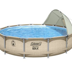 Coleman Steel Pro Max 14' x 33" Round Metal Frame Above Ground Pool Set - MadeInUSA