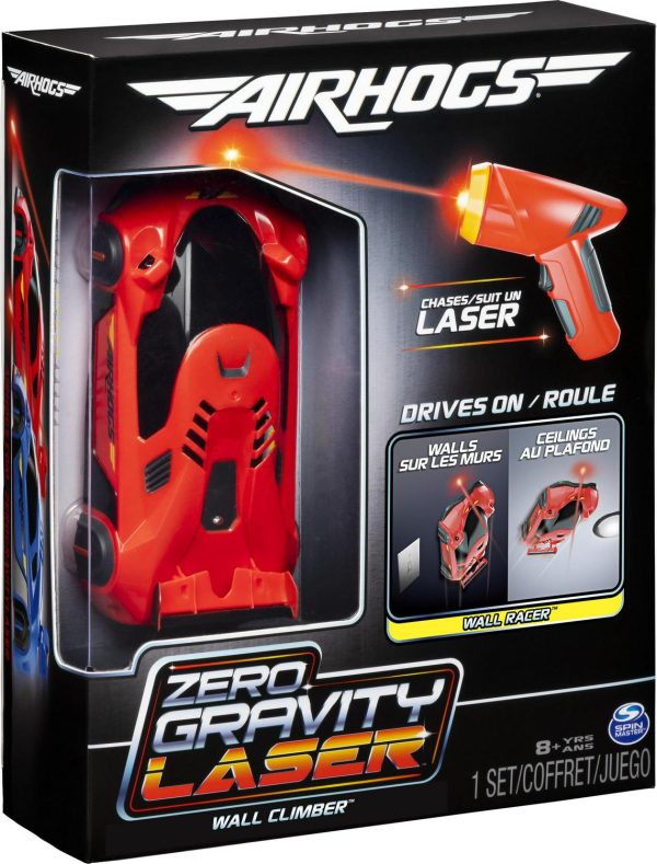 Air Hogs, Zero Gravity Laser, Laser-Guided Wall Racer, Wall Climbing Race Car, Red - Image 2