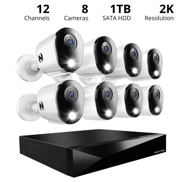 Night Owl 12 Channel DVR Home Security Camera System - 8 Pack - MadeInUSA - Image 6