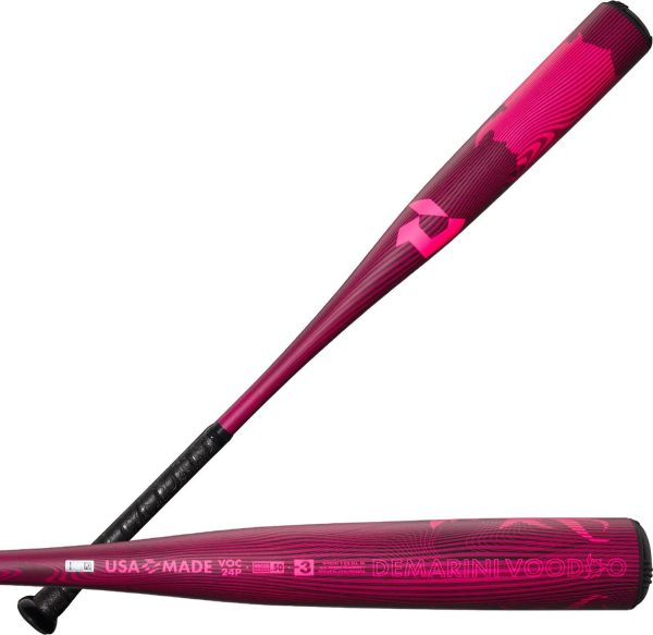 2024 Neon Pink DeMarini Voodoo One (-3) BBCOR Bat - MadeInUSA