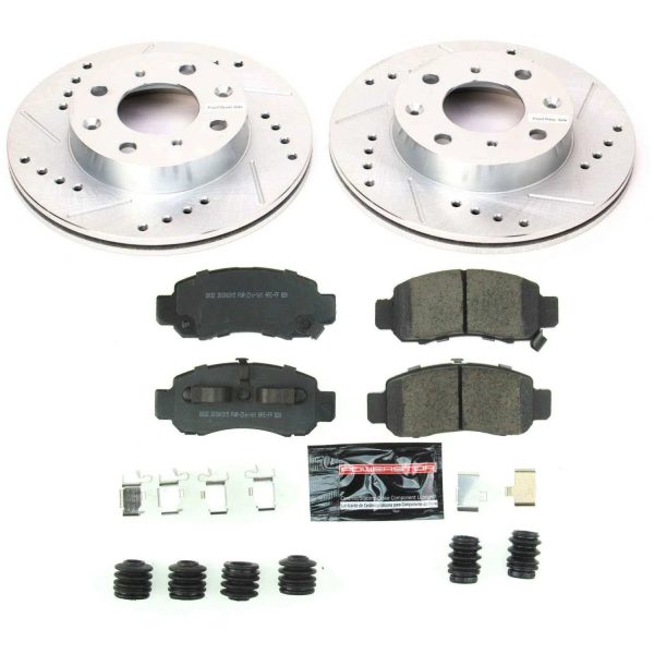 Power Stop K5224 - Front Z23 Evolution Sport Brake Kit - MadeInUSA