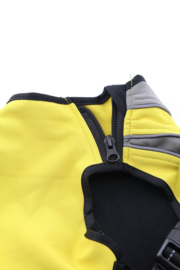 Midlee Reflective Winter Dog Jacket Waterproof Fleece Lined Pet Coat W/ Buckle - Image 3