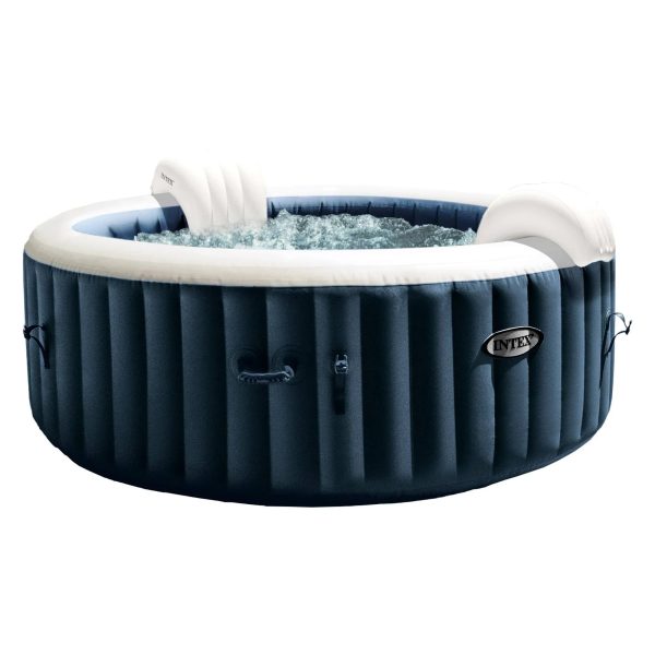 Intex 28429EP PureSpa Plus Portable Inflatable 4-Person Hot Tub Bubble Jet Spa, 77 in. x 28 in. - MadeInUSA