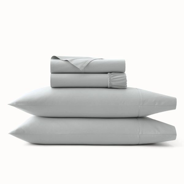 Boll & Branch Signature Hemmed Sheet Set, Full - Shore - MadeInUSA - Image 4