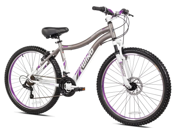Genesis 26 Whirlwind Women's Mountain Bike, Gray - MadeInUSA - Image 2