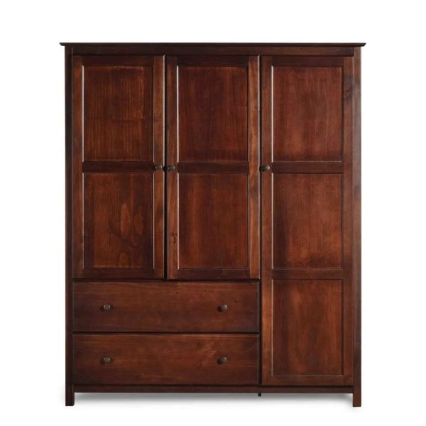 Grain Wood Furniture Sheila Armoire; Walnut - MadeInUSA - Image 6