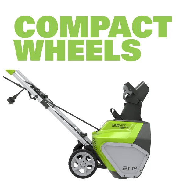 Greenworks 13 Amp 20 in. Corded Electric Snow Thrower, 2600502 - MadeInUSA - Image 10