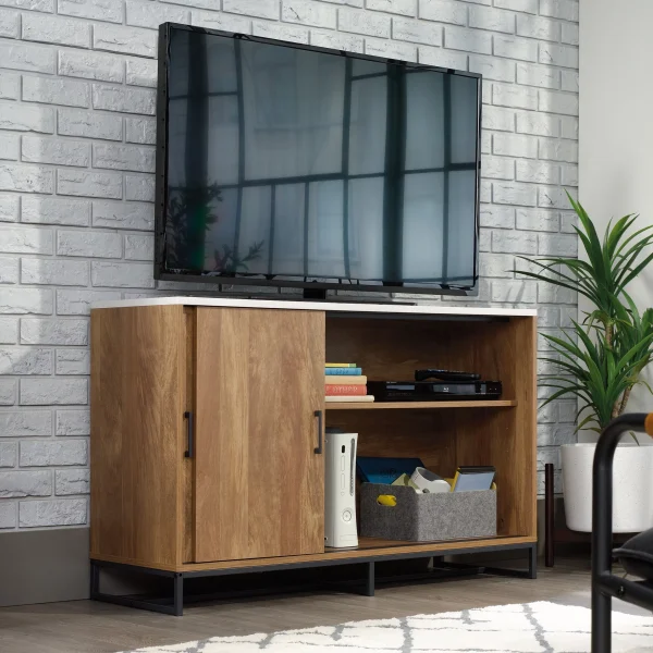 Bellamy Studios Row TV Stand with Storage, for TVs up to 50", Sindoori Mango Finish - MadeInUSA - Image 3