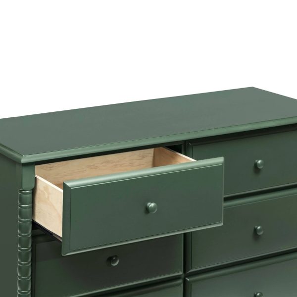 DaVinci Jenny Lind Spindle 6 Drawer Dresser - Forest Green - MadeInUSA - Image 4