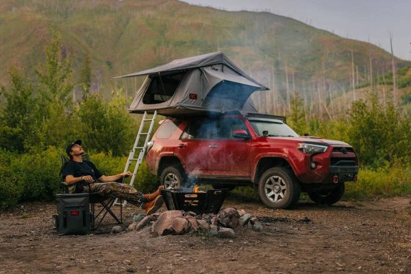 Rough Country (99049) Roof Top Tent | Rack Mount | 12 Volt Accessory w/Ladder Extension & LED Light Kit - MadeInUSA - Image 9